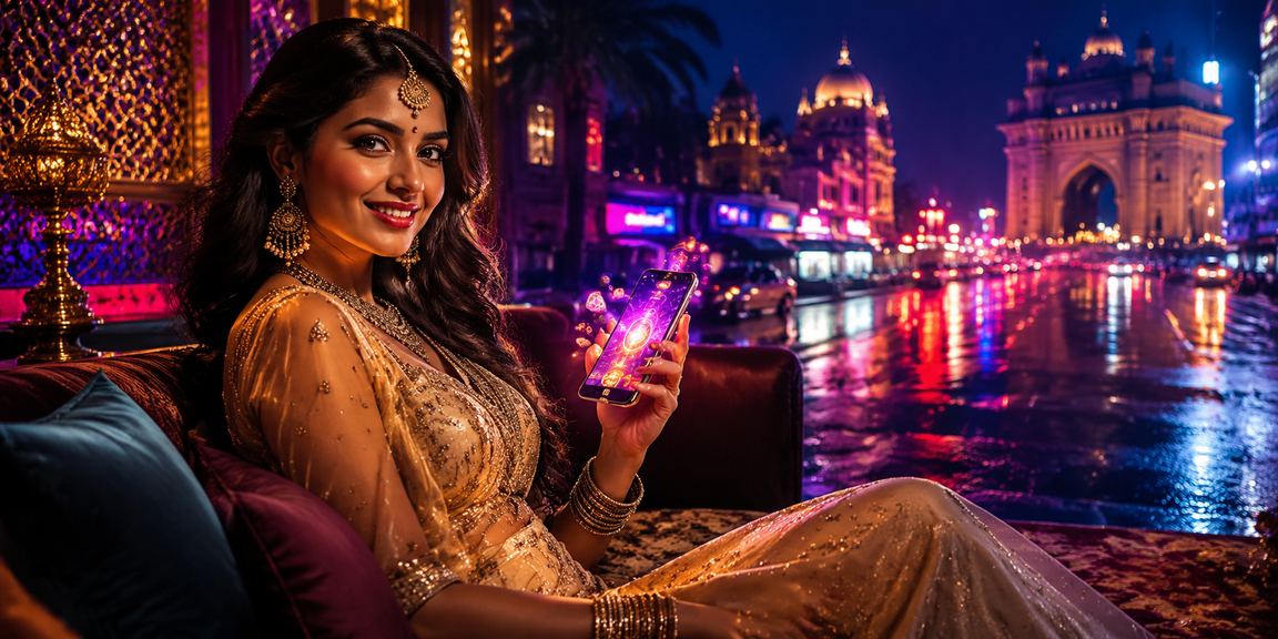 Mumbai vibrant nightlife with casino and lottery players